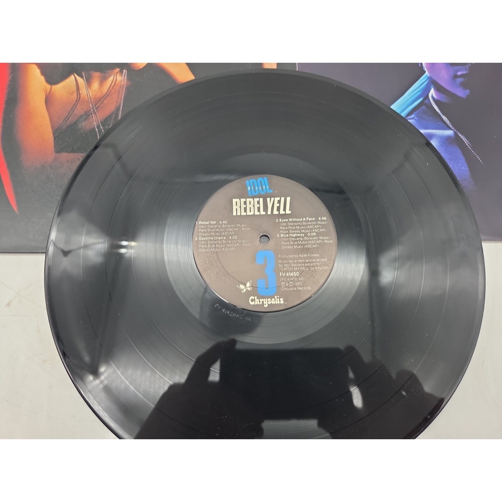 BILLY IDOL Rebel Yell 1983 1st Press LP FV 41450 EXCELLENT Vinyl w/ Inner - Picture 2 of 8
